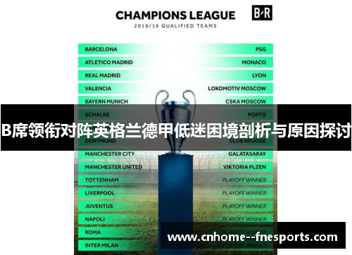 B席领衔对阵英格兰德甲低迷困境剖析与原因探讨